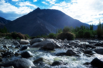 Natural landscape in Nubra valley