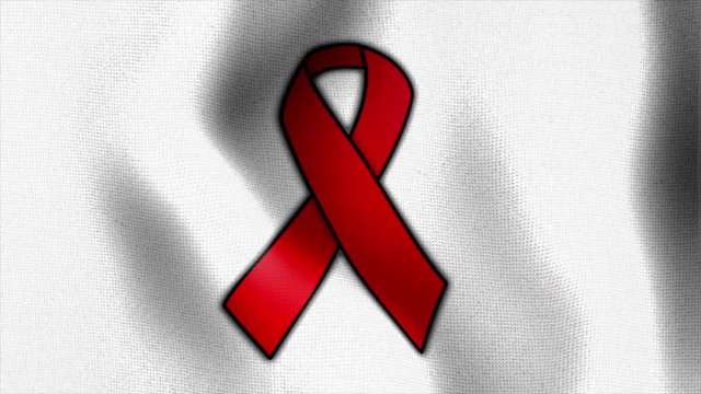 10586 waving white flag red ribbon
