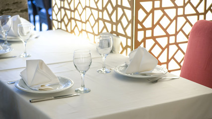 Dinner Table At Restaurant