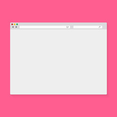 Vector illustration of the browser window