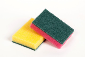 two scouring sponges