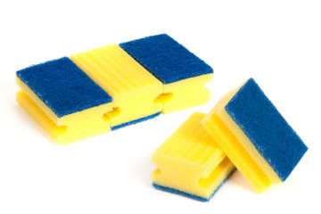 a set of scouring sponges