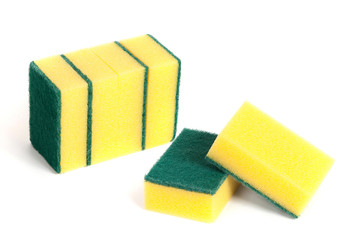 a set of scouring sponges