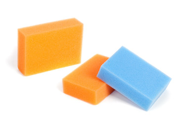 a set of scouring sponges