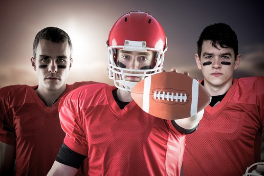 Composite image of american football team 
