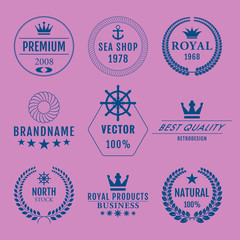 Vector illustration set of logos