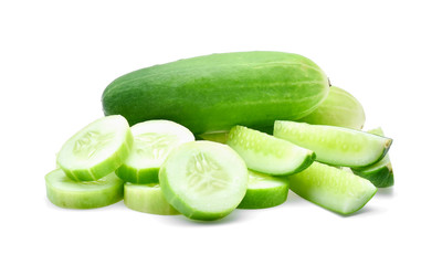 cucumber isolated on white background