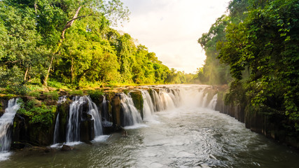Fototapeta na wymiar Pha Suam waterfall, Paksa
