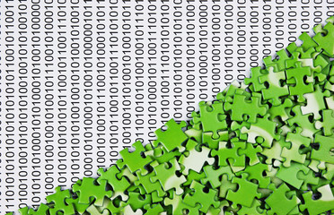 puzzles on a binary code