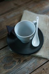empty cup of coffee