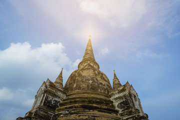 Fototapeta premium Ancient pagoda on a background sky