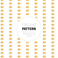Modern vector pattern in a trendy circular style for decoration products and packaging or identity