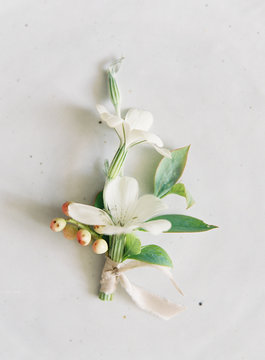 Boutonniere, overhead view