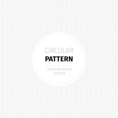 Modern vector pattern in a trendy circular style for decoration products and packaging or identity