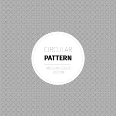 Modern vector pattern in a trendy circular style for decoration products and packaging or identity