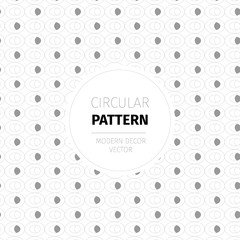 Modern vector pattern in a trendy circular style for decoration products and packaging or identity