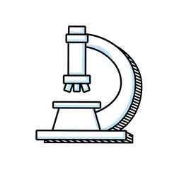 microscope laboratory isolated icon vector illustration design