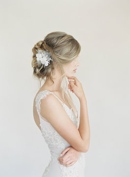 Portrait of bride in bridal wear