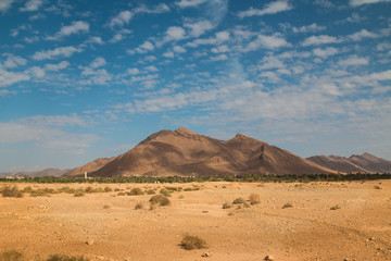 Fototapeta na wymiar Desert and a mountain, Morocco