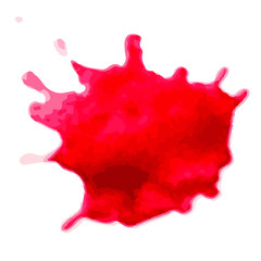 colored spots of paint. Silhouettes the stain. paint, ink, grunge, dirty brush strokes. splash red.