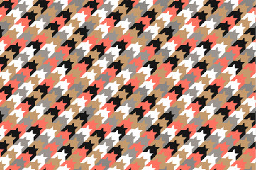 Shepherd's check classic pattern. Seamless print for textile. Vector