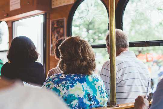 People in Tourist Bus