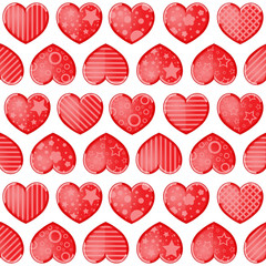 Valentine's day background with funny hearts