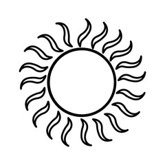 summer sun isolated icon vector illustration design