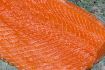 Salmon. Fresh Raw Salmon Red Fish. Fillet.