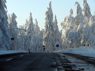 Stra&szlig;e durch Winterm&auml;rchen
