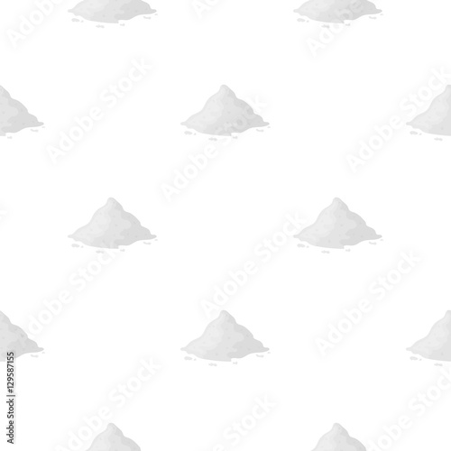 "Cocain icon in cartoon style isolated on white background. Drugs