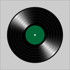 Vintage vinyl record. Vector illustration for flyer, banner, billboard