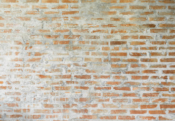 Old orange brick wall texture background