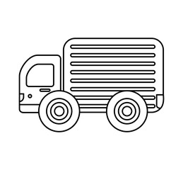 truck vehicle delivery service vector illustration design