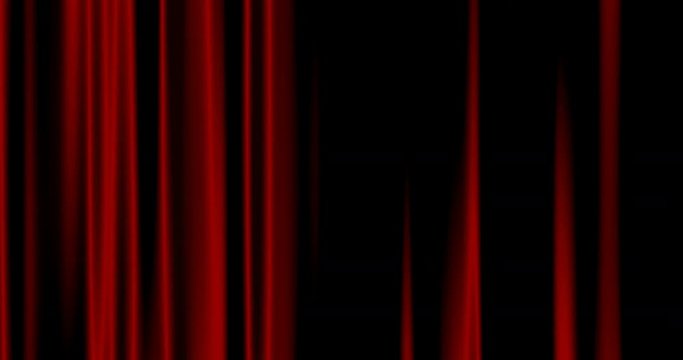 Seamless Looping abstract background red curtains