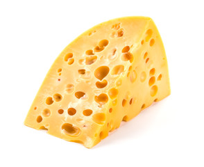 piece of cheese isolated