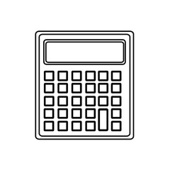 calculator math isolated icon vector illustration design