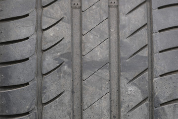 Background with the image of tire protector