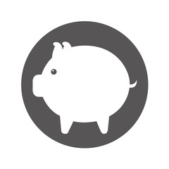 piggy savings isolated icon vector illustration design
