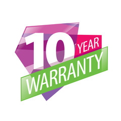 vector logo 10 years warranty