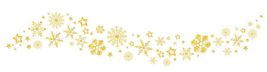Świąteczny baner z płatkami śniegu, element dekoracyjny - obrazy, fototapety, plakaty
