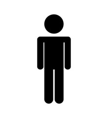 Pedestrian silhouette sign isolated icon vector illustration design