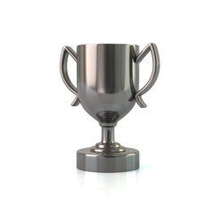 Silver trophy cup