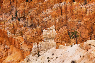 White Orange Hoodoos Bryce Point Bryce Canyon National Park Utah