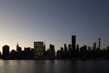 Midtown Manhattan skyline view