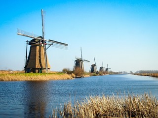 Naklejka premium Kinderdijk Windmills, Holland
