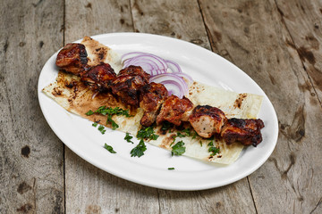 Grilled pork.