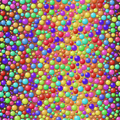 Bright seamless abstract pattern. Colorful balloons on colorful background.