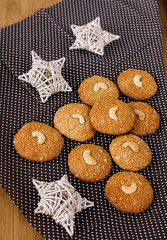 Christmas oat cookies