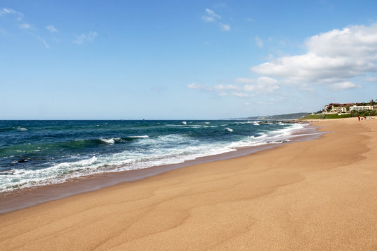 Beach Sand Rocks Ocean and Waves in South Africa